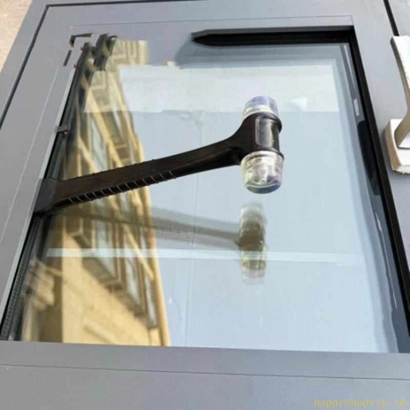 HSV แบบพกพา 2 ใน 1 ค้อนยางกับชะแลงสําหรับกระเบื้องเซรามิกประตูหน้าต่างเครื่องมือติดตั้งกระเบื้องประต