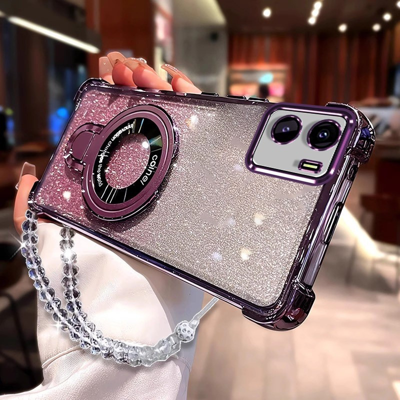 สําหรับ VIVO Y15S VIVO Y15A VIVO Y01 เคสโทรศัพท์สําหรับผู้ถือโทรศัพท์แม่เหล็กกันกระแทกฝาหลังพร้อมที่