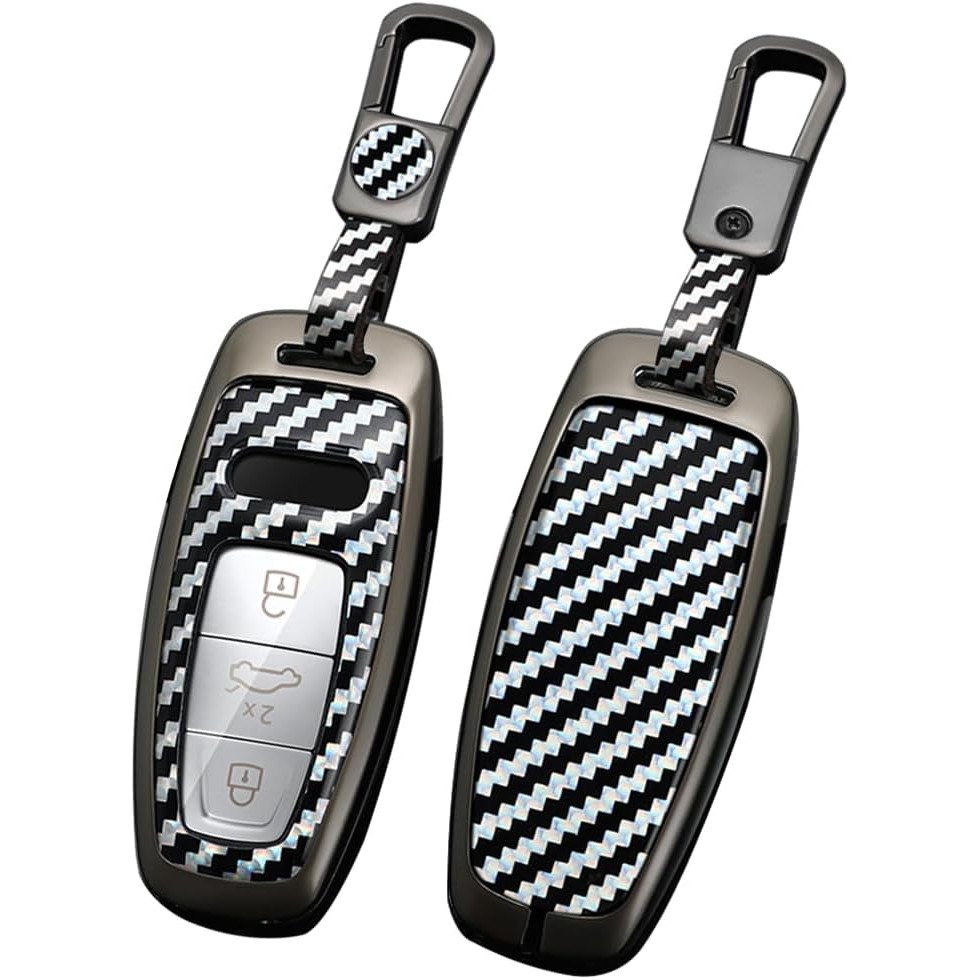 Ontto Key Protector ใช้งานร่วมกับ Audi 2018-up โลหะ Key Fob สําหรับ A3 A6 A7 A8 A8L E-Tron Q7 Q8 RS6