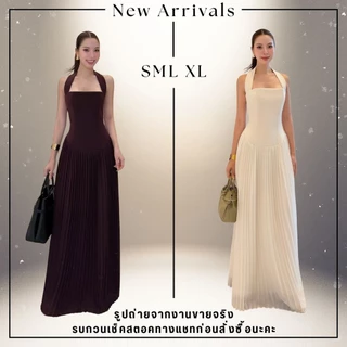Restock 2 สี ❥S-XL เดรสหรู สุดแกรม สีไวน์ งานป้าย Adora เดรสออกงาน ชุดออกงาน ชุดราตรี เดรสงานแต่ง