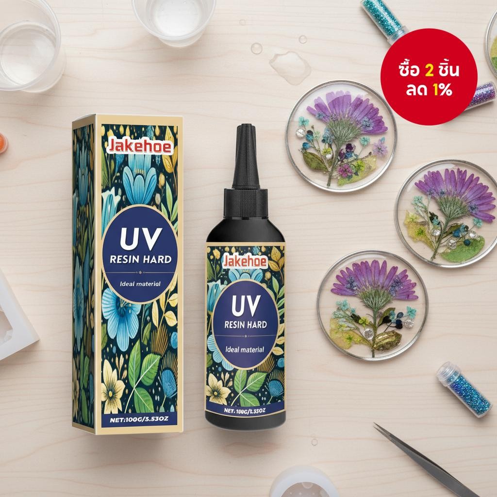 กาว UV ใส 100g - กาวแห้งเร็วสําหรับงานเครื่องประดับและแผงโซลาร์เซลล์