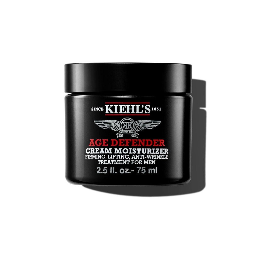 Kiehls Age Defender Face Cream Moisturizer, Firming & Lifting Anti-Aging Treatment for Men, Exfoliat
