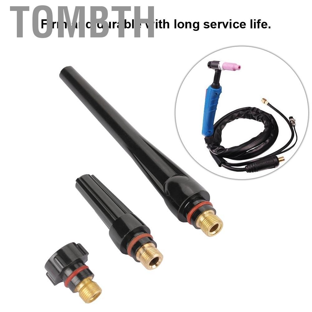 tombth Jiaocha 15 ชิ้น 57Y02 (ยาว) 57Y03 (กลาง) 57Y04 ฝาหลังสำหรับไฟฉายเชื่อม TIg WP-17/18/26 ( 01)