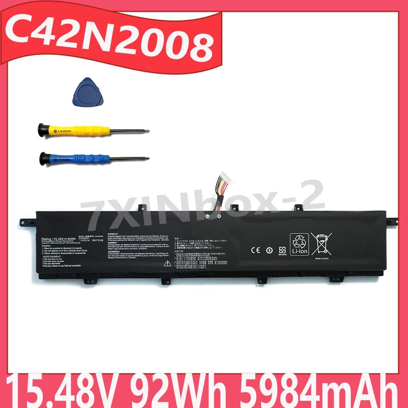 C42N2008 15.48V 92Wh 5984mAh OEM แบตเตอรี่แล็ปท็อปสําหรับ ASUS ZenBook Pro Duo 15 OLED UX582 UX582L 