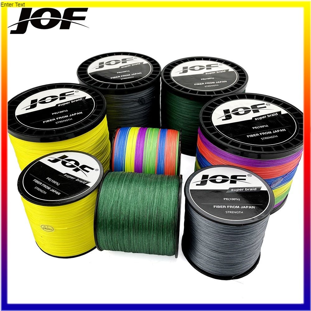 The JBK Shop 789 JOF X8 1000M JOF 1000เมตร 8เส้น PE สายการประมงถักซุปเปอร์แข็งแกร่ง 500เมตร PE สายถั
