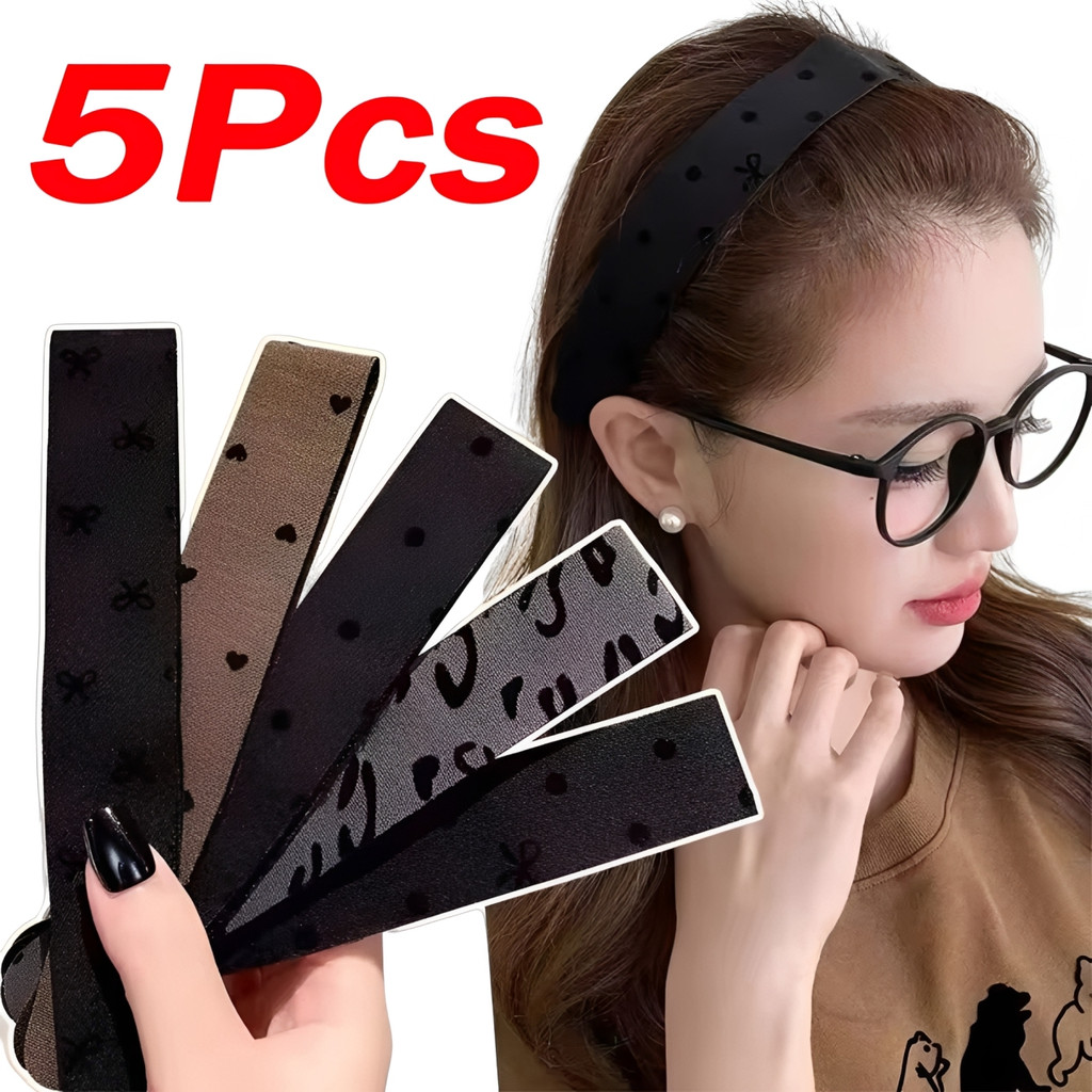 ที่คาดผม Velcro สําหรับผู้หญิง 1/3/5 ชิ้น / สติ๊กเกอร์จัดแต่งทรงผม Velcro / ห่วงผม