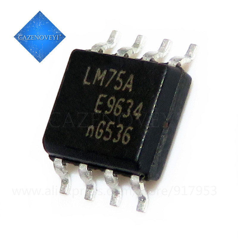 10 ชิ้น LM75CIM3 LM75AD LM75A LM75 SOP-8 ชิป