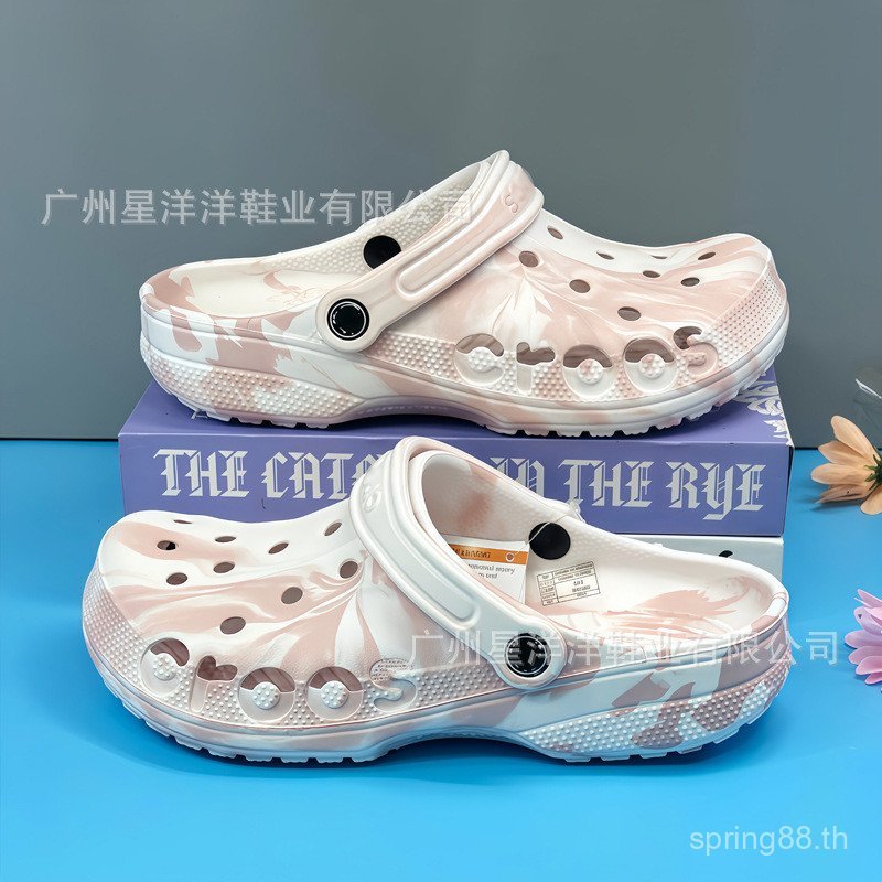 ELLJ coss คลาสสิกเก่า Beya Clip-On Hole รองเท้าสุภาพสตรี Casual Breathable รองเท้าแตะสไตล์ใหม่แฟชั่น