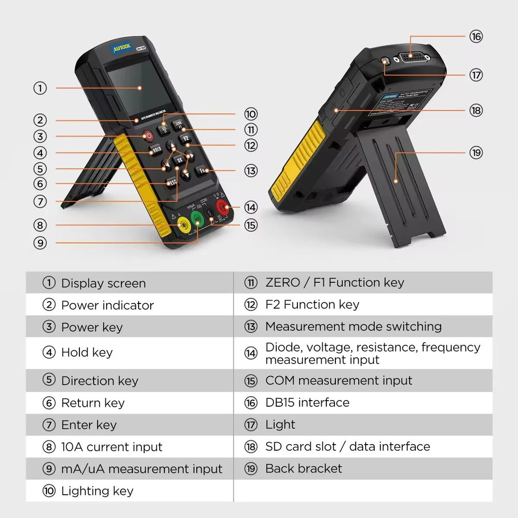 Multi-functiona OEM DM303 เครื่องทดสอบวงจร K Line Can Line Factory AUTOOL ใหม่ล่าสุด DM303 มัลติมิเต