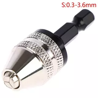 Hot 1/4 Hex Shank Keyless เจาะ Chu Qui เปลี่ยนอะแดปเตอร์แปลงเจาะอะแดปเตอร์.