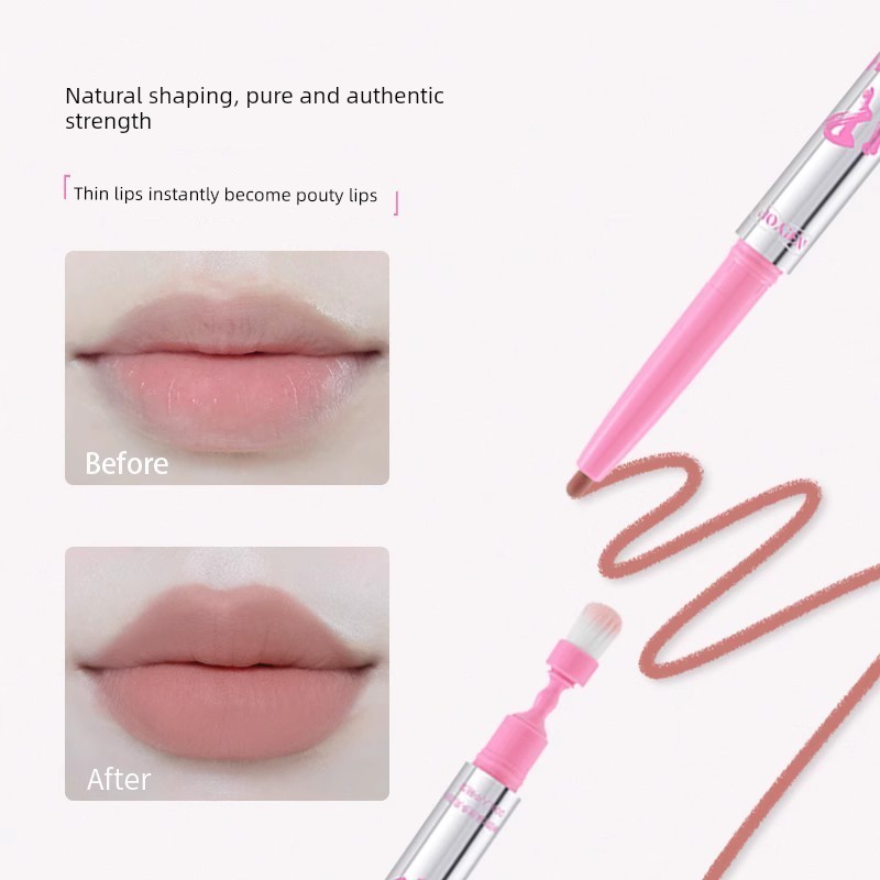 lipliner ลิปคาเกะ NEIYOU NEIYOU Double-Headed Lip Liner Outline Lip-Shaped กันน้ํายาวนานของแท้ Nude 