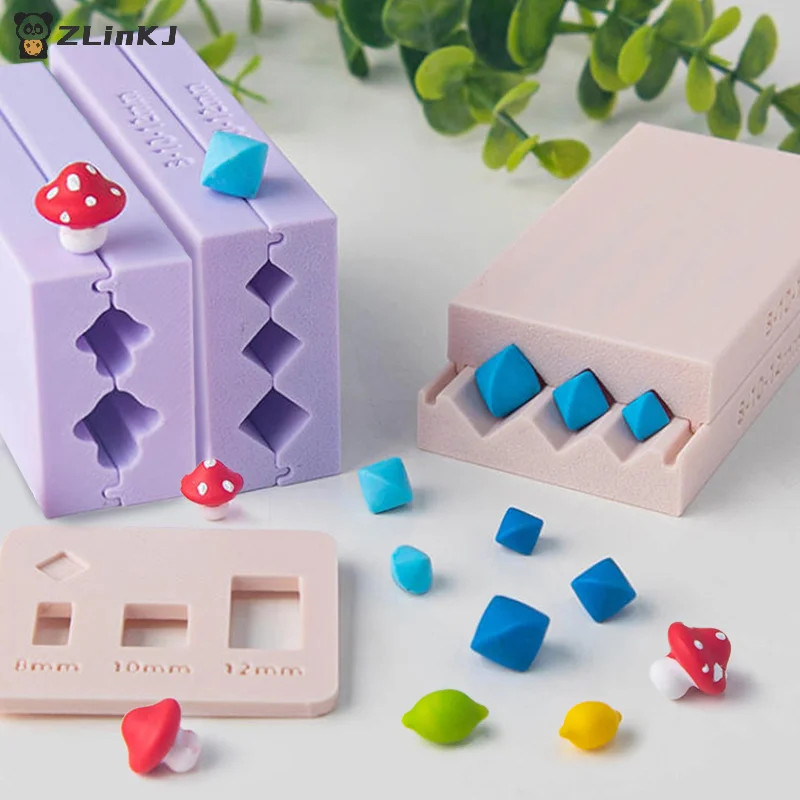 ▶1 ชิ้น 3D มะนาว, เห็ด, Rhombus ลูกปัดเครื่องปั้นดินเผา Polymer Clay Mold Miniature Clay การสร้างแบบ