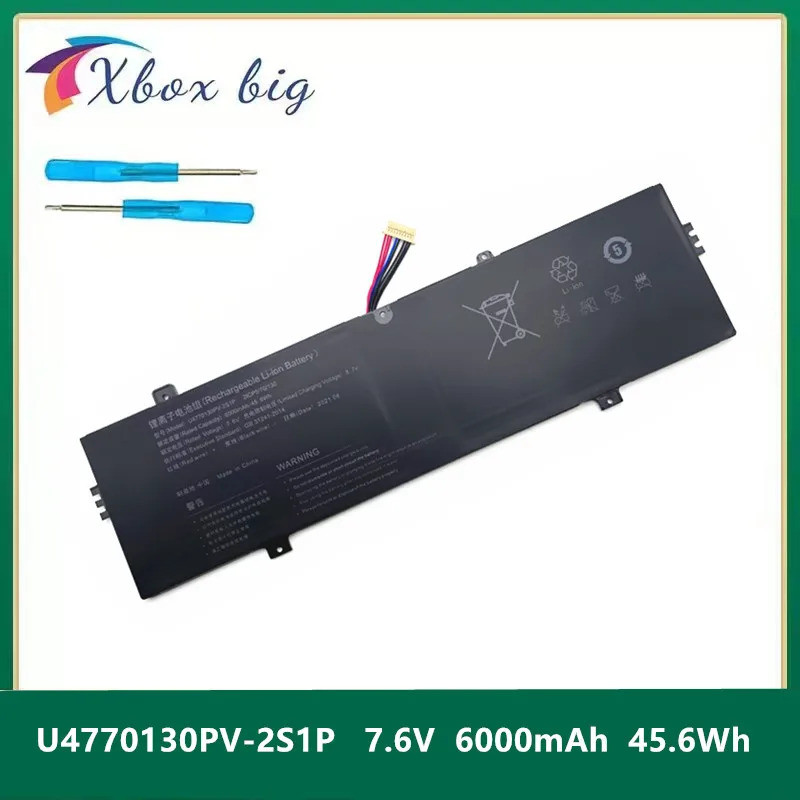 ยู ยู4770130แบตเตอรี่แล็ปท็อป PV-2S1P สําหรับ Teclast F7 PLUS 3 U4770130PV-2S1P 7.6V 6000MAH 45.6WH 
