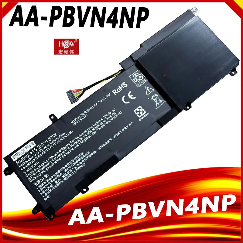 AA-PBVN4NP แบตเตอรี่แล็ปท็อปสําหรับ Samsung ATIV Book 6 15.6 "NP670Z5E NP670Z5E-X01 NP670Z5E-X01AE N