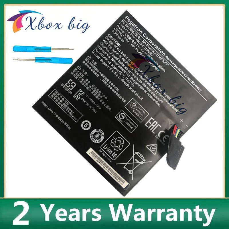 0B23-011P0RV ของแท้ BP-McAllan-31/4630SP แบตเตอรี่แล็ปท็อปสําหรับ Getac 3ICP6/44/109 Series แท็บเล็ต