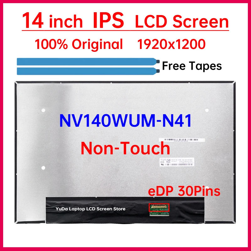 14 "แล็ปท็อปหน้าจอ LCD NV140WUM N41 NV140WUM-N41 สําหรับ HP ZBook Firefly 14 G7 HP EliteBook 840 G9 
