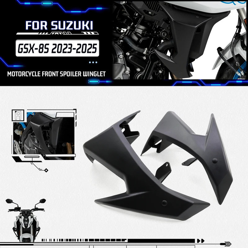 รถจักรยานยนต์ด้านหน้า Downforce สปอยเลอร์ Winglet สําหรับ SUZUKI GSX-8S GSX 8S GSX8S 2023-2025 Front