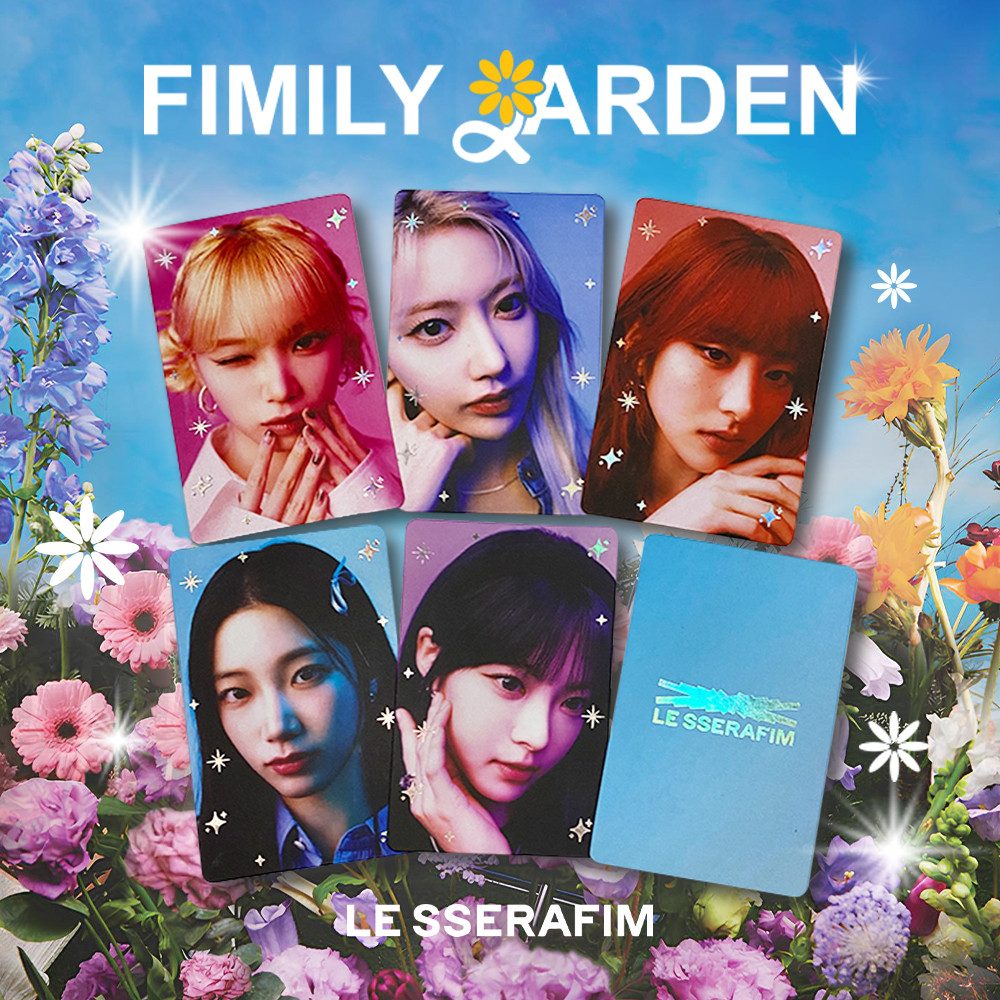 (2 ด้านข้าง METALLIC) แชวอน Yunjin Sakura Kazuha Eunchae - Fimily Garden Fanmade