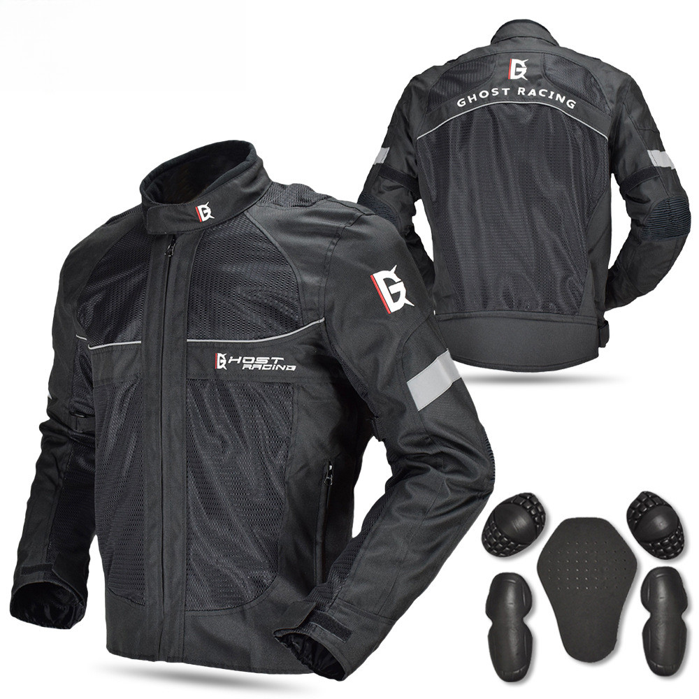 ฤดูร้อน Unisex รถจักรยานยนต์แจ็คเก็ต Motocross ป้องกันเกียร์ Waterptoof Coat Racing สะท้อนแสง Oxford มอเตอร์ไซด์ผู้ชายผู้หญิง