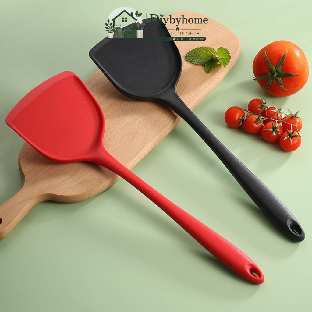ชุดตะหลิว ซิลิโคน ทนความร้อน ใช้ประกอบ อาหาร ผัด ทอด Spatula ชุดเครื่องครัว ทัพพี ซิลิโคน ทนความร้อน