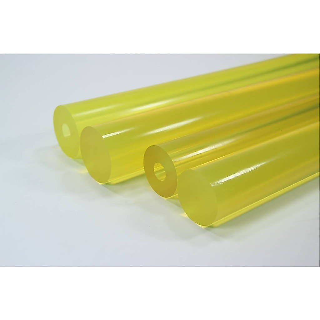 ยางยูริเทน PU-ROUND ROD โพลียูริเทนแท่งกลมตันเจาะรู ค่าความแข็ง 90 Shore A สีธรรมชาติ (45mm.-80mm.)