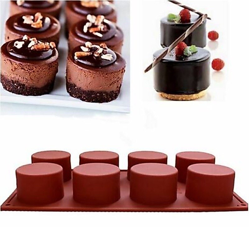 พิมพ์ซิลิโคนครึ่งวงกลม 8 ช่อง