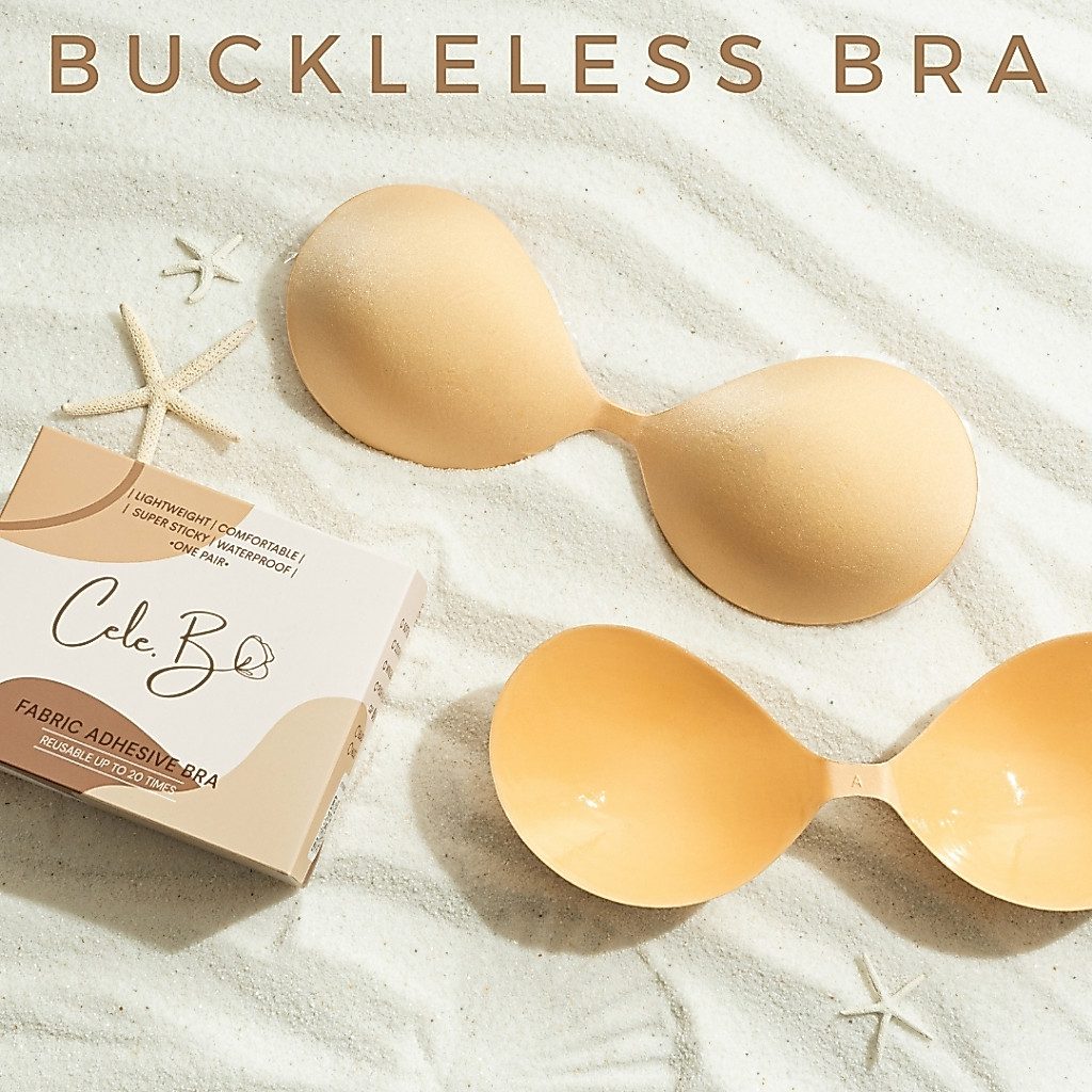 Cele.b บรากลมไร้ตะขอ Buckleless Bra บราเสริมฟองน้ำไร้ตะขอ บราดันทรง อกชิด ใช้งานซ้ำได้หลายครั้ง