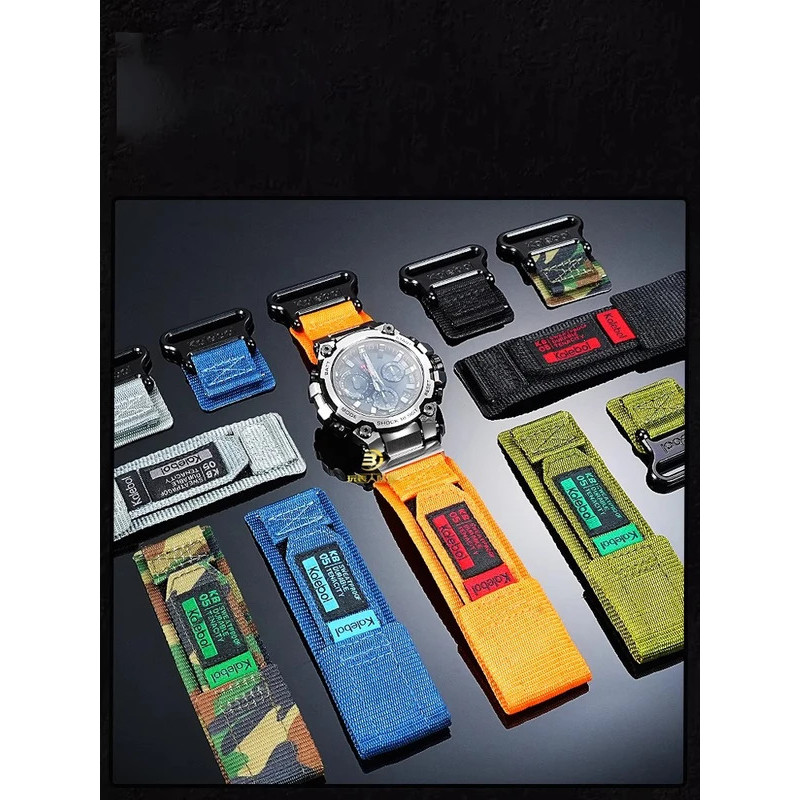 สําหรับ Casio G-SHOCK MTG-B3000 สายผ้าใบกีฬา MTG B3000 สายนาฬิกากันน้ําดัดแปลงสแตนเลสสตีลอะแดปเตอร์เ