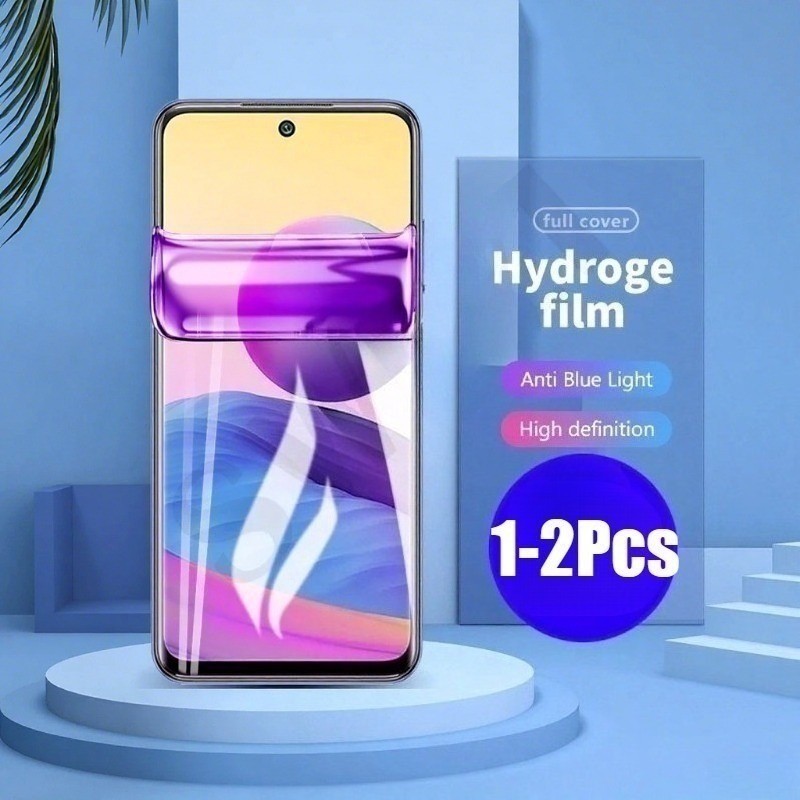 2 ชิ้นคลุมทั้งหมดป้องกันแสงสีฟ้า Ultra HD Soft Hydrogel ฟิล์ม Matte Frosted Soft ฟิล์มสําหรับ vivo Y