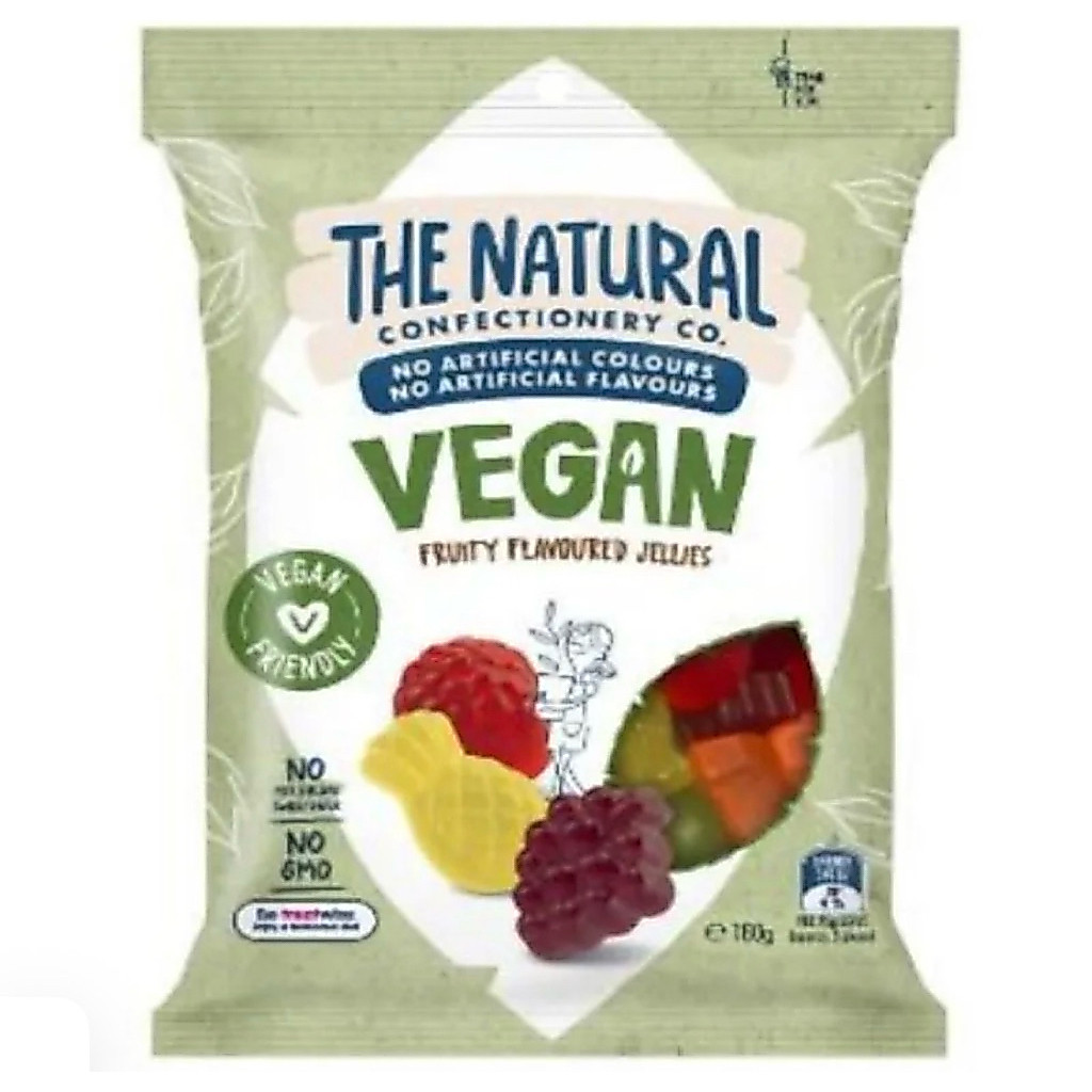 [ส่งด่วน] The Natural Confectionery Co. Vegan fruity Jellies/Sour Squirms/Party Mix/Soft Jellies Fruit Salsd 180g