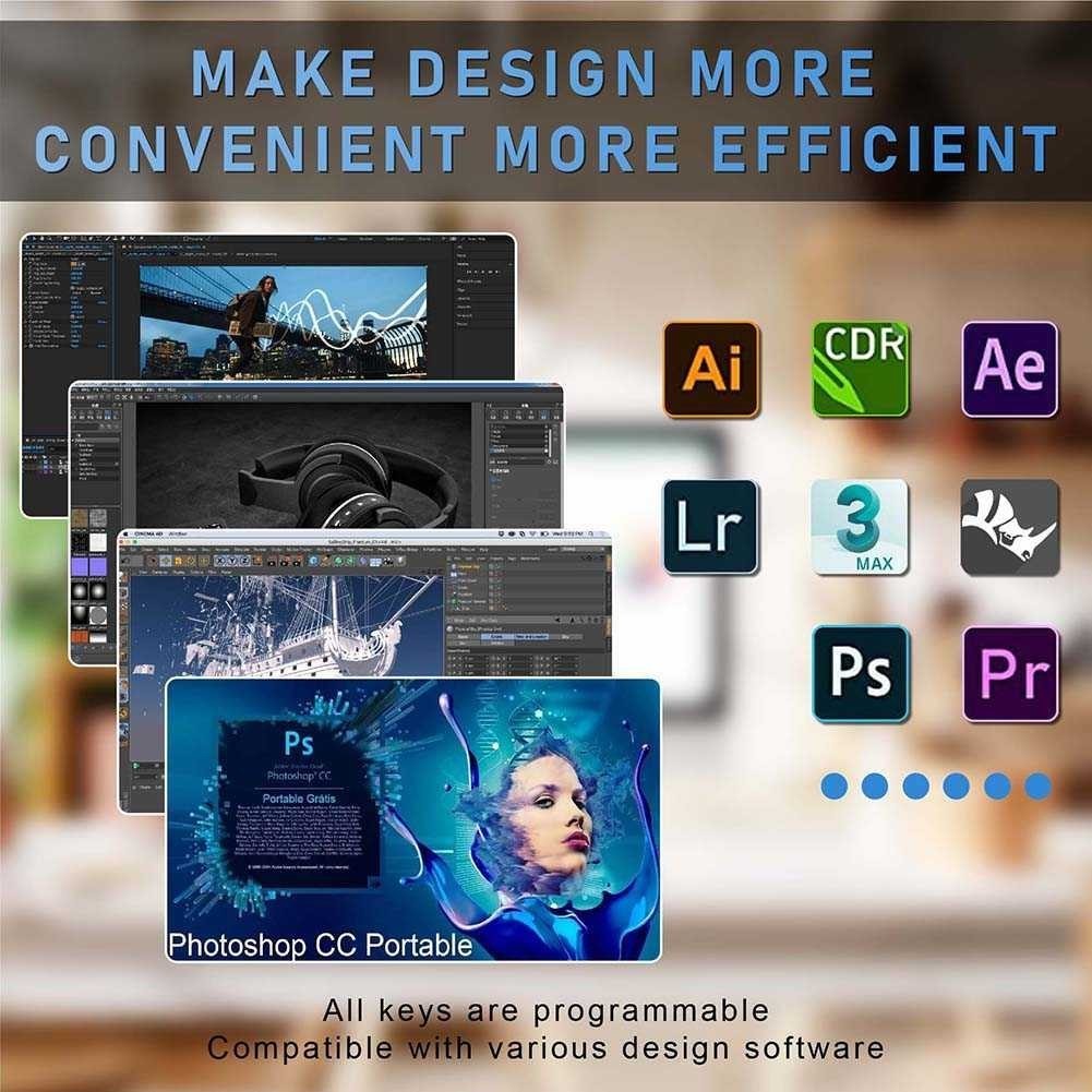 MAYASTR VODOOL 3 Key Mechanical Keyboard ปุ่มลัดสําหรับเล่นเกม USB พร้อม Knob - VD3