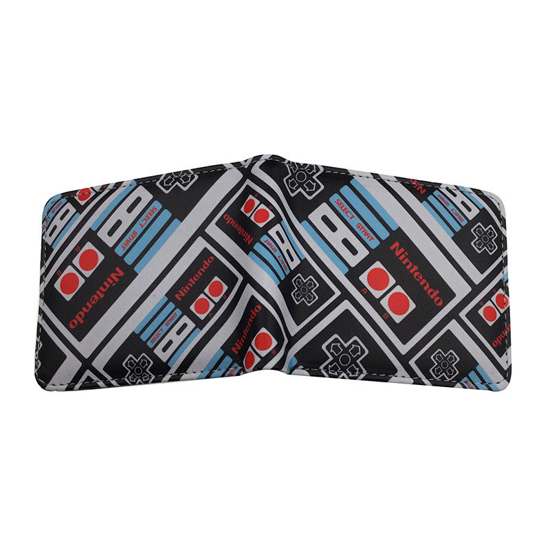 N9OA Mens Wallet Student Wallet PS4 Game Pattern Wallet