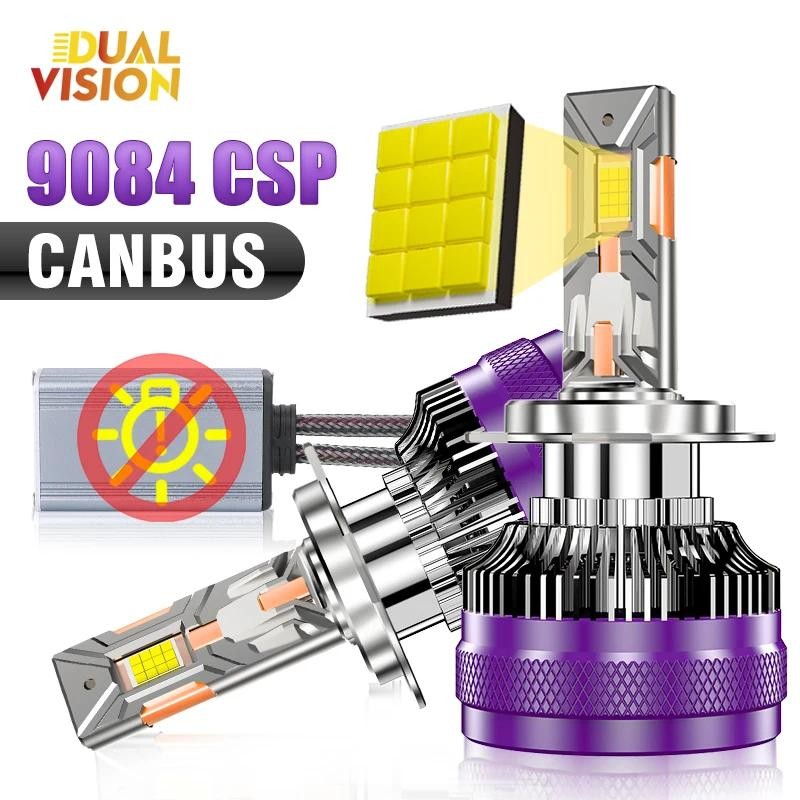Dualvision H7 Led Canbus ไฟหน้ารถหลอดไฟ 1200W H4 ถอดรหัสโคมไฟ H9 H11 HB3 9005 HB4 9006 H1 9012 HIR2 