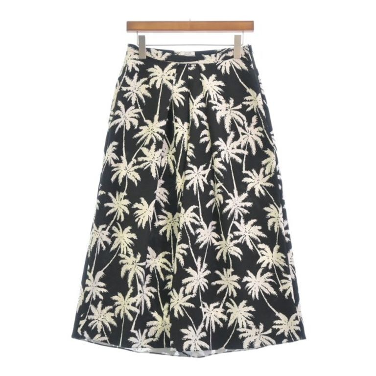 Pants Women black White botanical Direct from Japan Secondhand