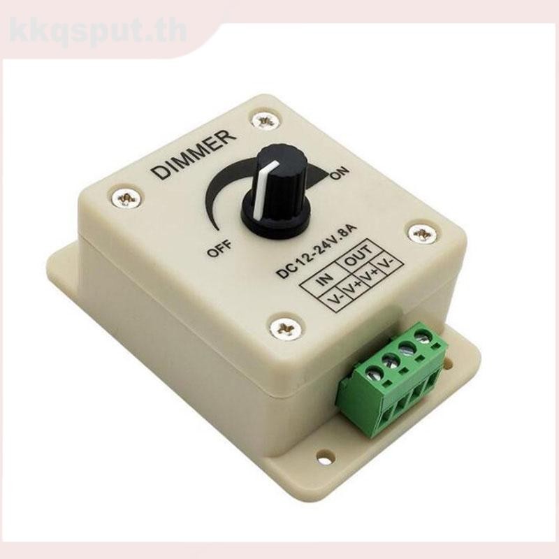 ไฟ LED Dimmer สวิทช์ปรับ Power control DC 12V 24V 8A ความสว่างโคมไฟ Strip Driver สําหรับ LED Strip L