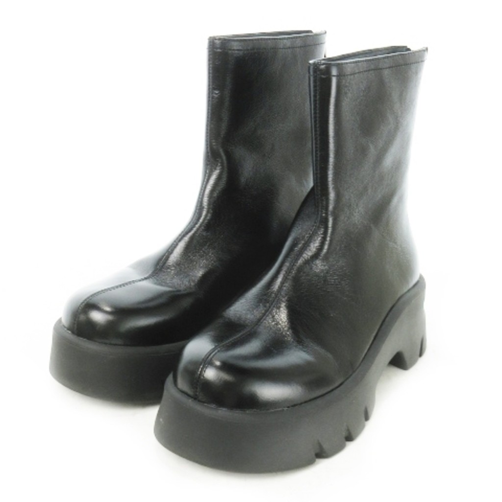 MOHI Boots leather black Direct from Japan Secondhand