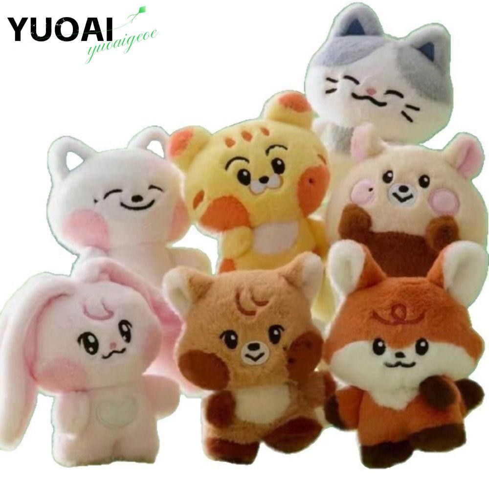 YUOAI Won ของเล่นตุ๊กตาหนุ่ม, Kpop ผ้าฝ้าย Ive ตุ๊กตาตุ๊กตา, การ์ตูน Ive รูป Plushies แฟนคอลเลกชัน