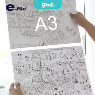 แฟ้มสะสมผลงาน E-file รุ่น 750A แฟ้ม A2 / A3 PORTFOLIO อี-ไฟล์ แฟ้มเก็บโปสเตอร์ เก็บเอกสาร (จำนวน1ชิ้น)