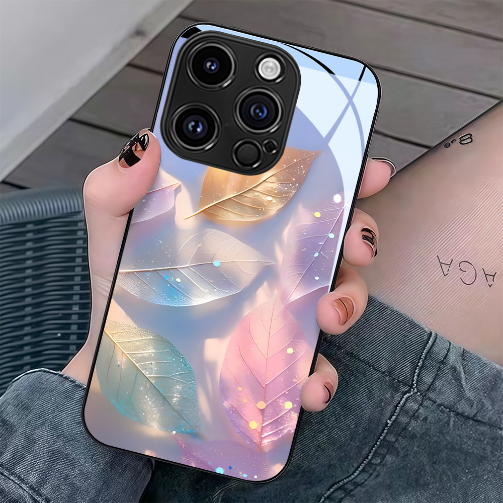 จัดส่งในพื้นที่ เคสกระจก เปลือกแข็ง ชัดเจน การสะท้อนกลับ For OPPO A8 A74 A57 A77 A77S A15 A15S A93 R