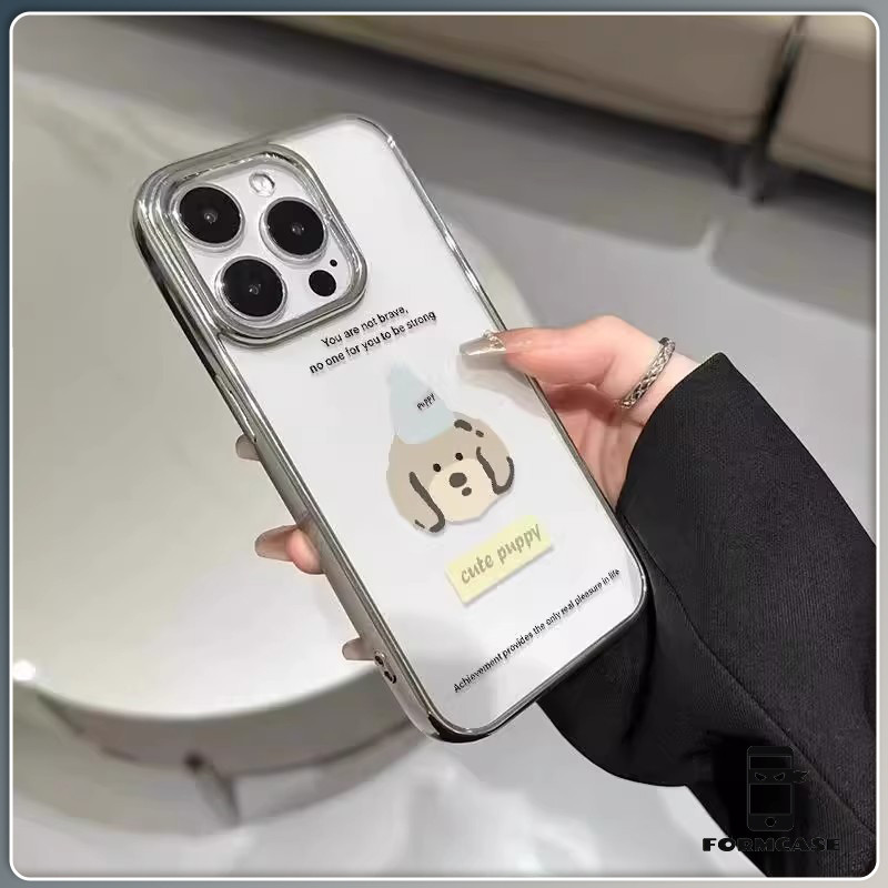 ความรู้สึกขั้นสูง สไตล์อินสตาแกรม  หมาน่ารักfor iPhone เคสไอโฟน 13 12 11 PRO MAX 16 15 14 X XS MAX XR 7/8PLUS หรูหรา