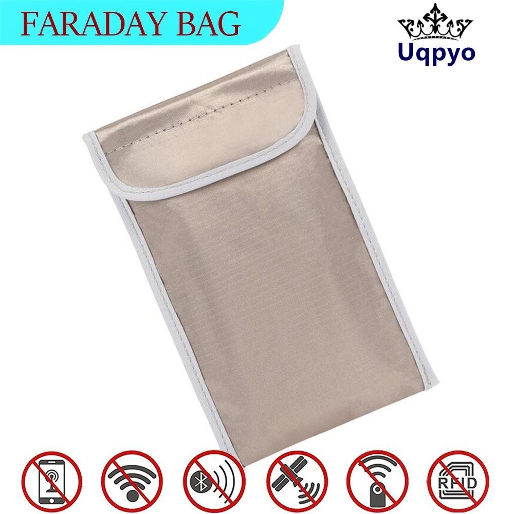 UQPYO Shield Bag Pouch, Anti-tracking Faraday Bag, ป้องกัน Decaussing IC Magnetic Card Signal Blocki