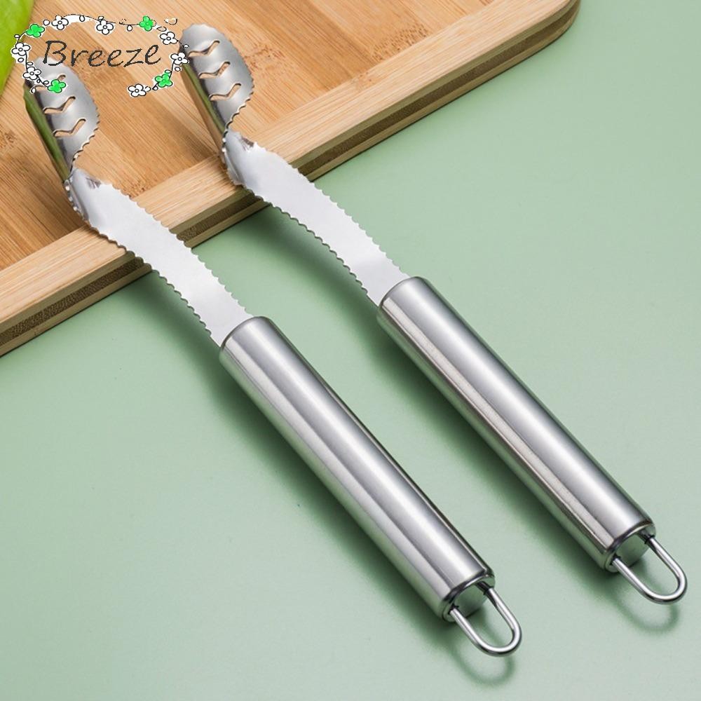 BREEZE Jalapeno Corer Remover, Effectless Deseeding สแตนเลส Pepper Corer Remover, ทนทาน Slice สะดวกม