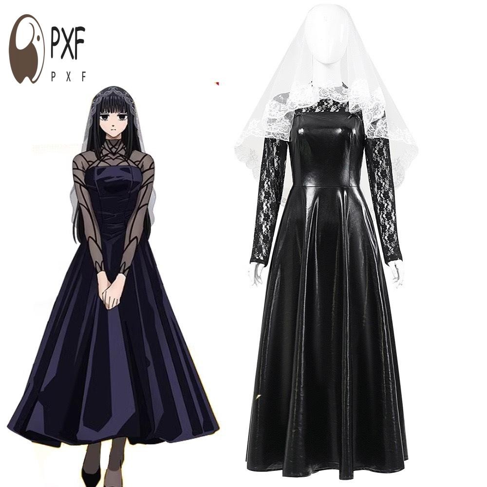 ชุดคอสเพลย์ Osaragi เดรสลูกไม้สีดำ จากอนิเมะ SAKAMOTO DAYS