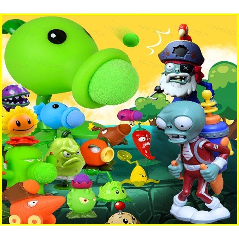 YB3 Plants vs Zombies Peashooter PVC Action Figure ของเล่นของขวัญของเล่นเด็ก BY3