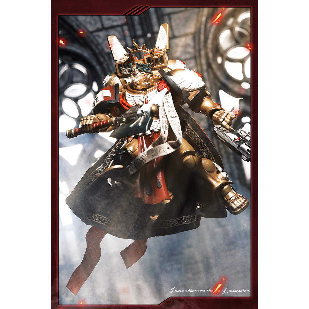 [ระดับไฮเอนด์] พร้อมสต็อก Dark Source Warhammer 40K Holy Blood Angel Commander Dante เสื้อคลุมโมเดลเ