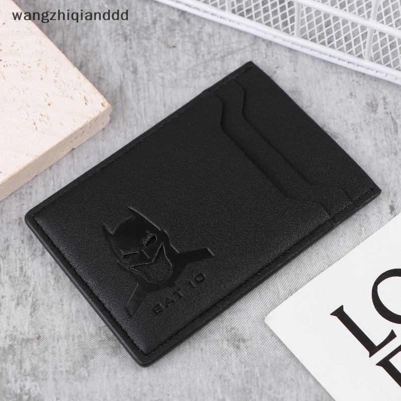 # wangzhiq # Bat ID Wallet Slim Leather Card Holder Case Wallet With Super Hero Mask Gift For Dad So