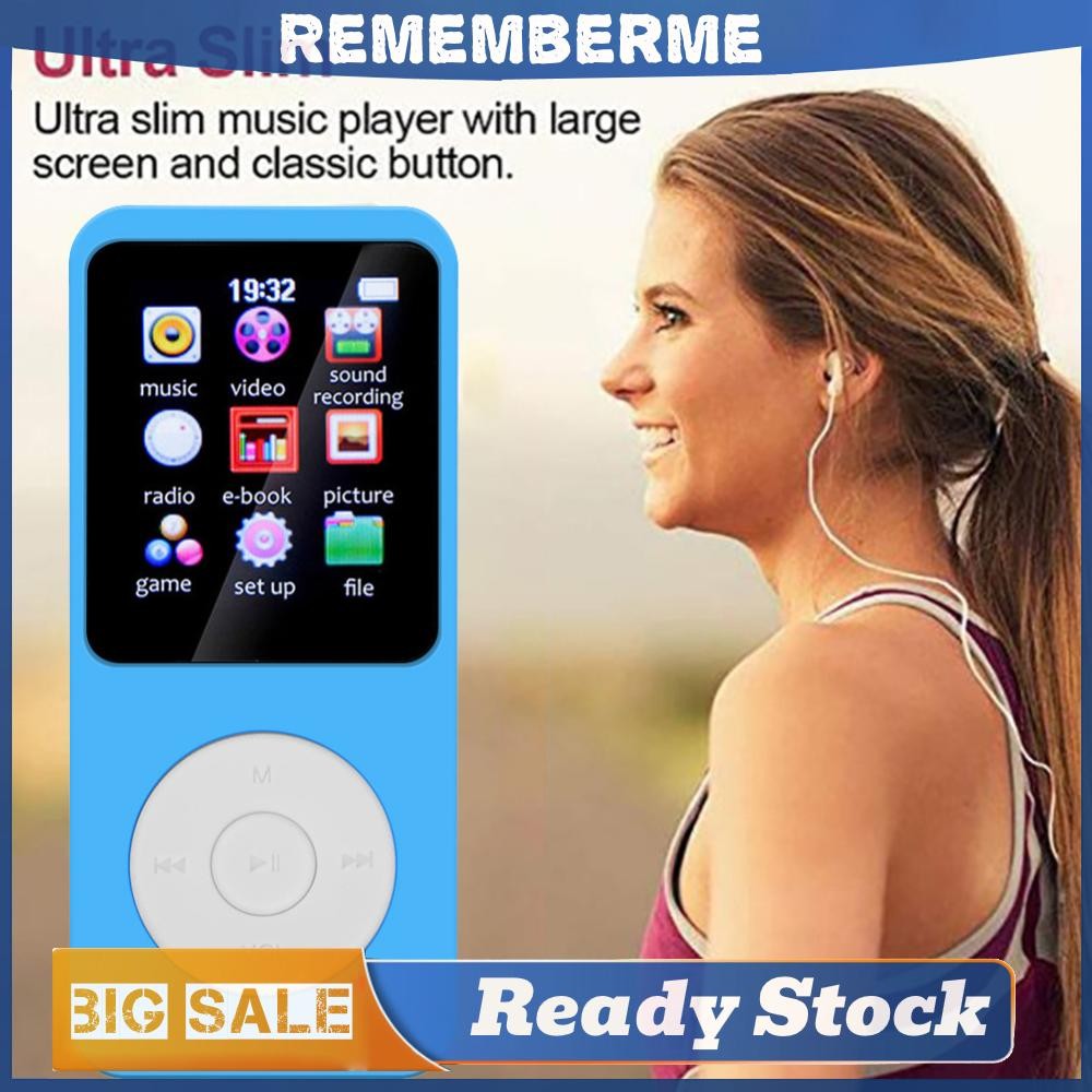 1.8 นิ้วหน้าจอสี MP3 MP4 เครื่องเล่นเพลงลําโพงในตัว E-Book Walkman บลูทูธ 5.0 เครื่องเล่นเพลงกีฬา Su