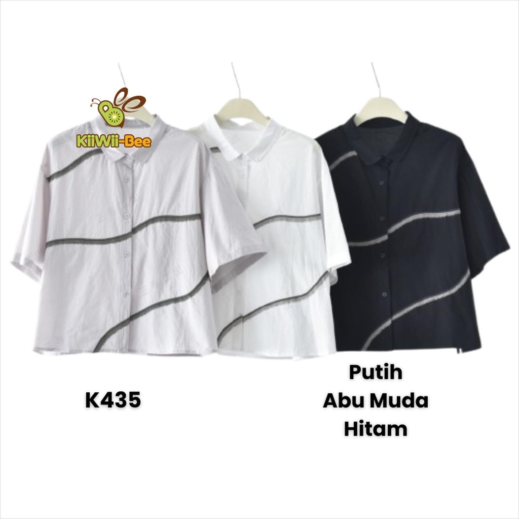 KEMEJA Mimosa เสื้อเชิ้ตผู้หญิงปัก Liuk K435
