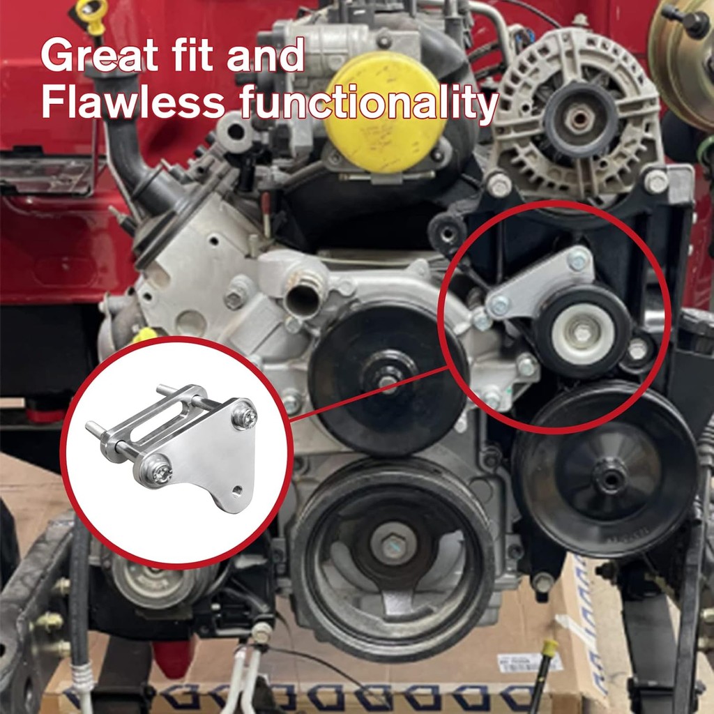 YESHMA LS รถบรรทุก Idler Pulley Relocation Bracket ชุดใช้งานร่วมกับ LS1 Intake Manifold Swap LQ4 LQ9