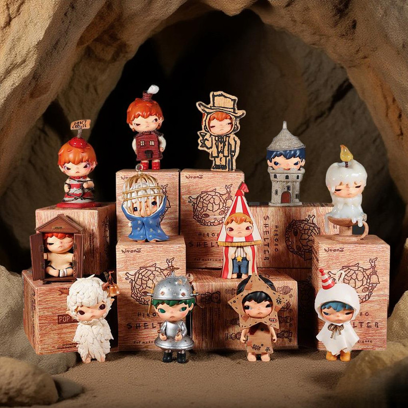 POPMART Hirono Shelter Series รูปของเล่น Mystery Box ของขวัญ
